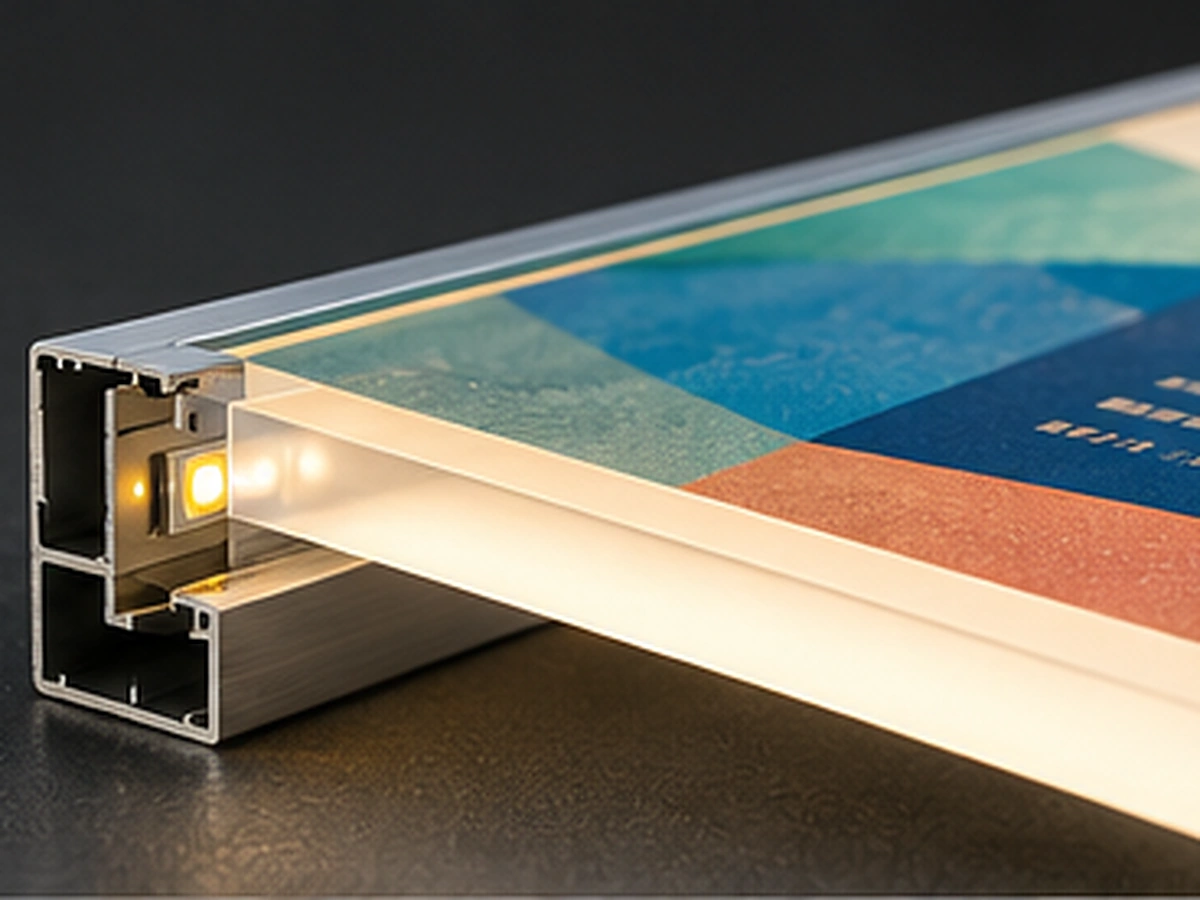 端に入れたLEDの光を板の中で拡散させ、面全体を均一に光らせる導光板の製作イメージ